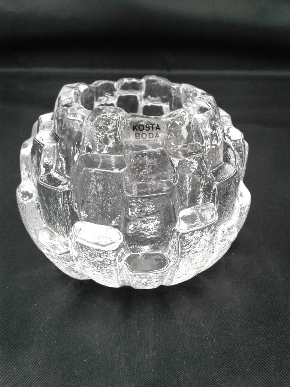 Kosta Boda Crystal Igloo Votive Candle Holder