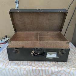 Vintage Military Footlocker 