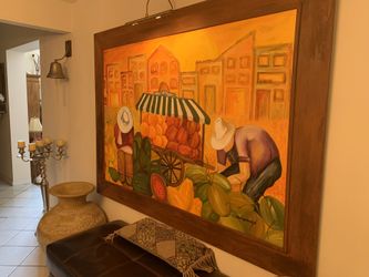 Huge and beautiful Óleo Painting made in 2009 - Pintura al Óleo - Cuadro - Frutas
