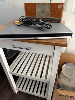 Silver DVD player
