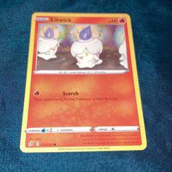 Litwick Pokémon trading card