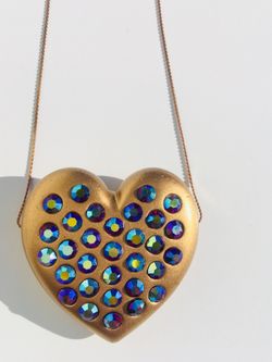 Vintage heart shaped necklace pendant
