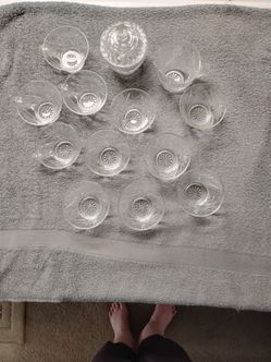 Vintage Depression Glass Set