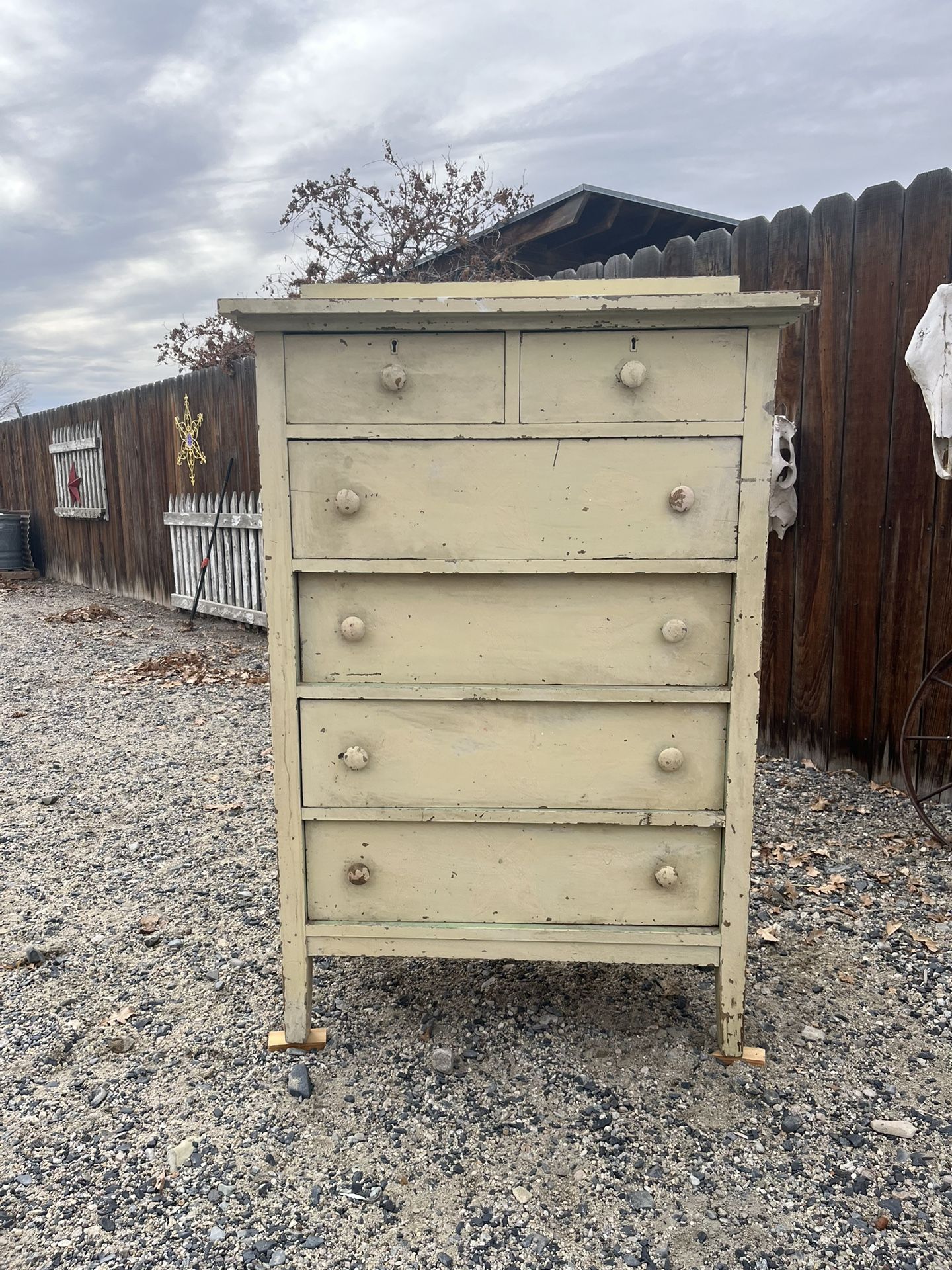 Antique Highboy Dresser 
