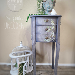 Cutest little refinished side table