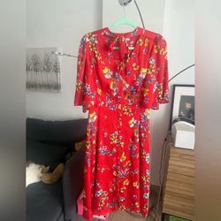 Mango Women’s M Size Dress Midi Floral 