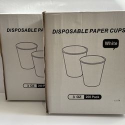 Disposable Bathroom Cups – 3oz, 200-Pack (x2 available)