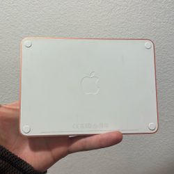 Apple Track Pad Orange Color White For Any Computer New Never Ended Up Using It 