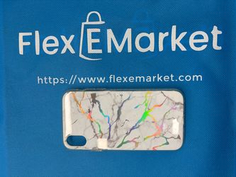 iPhone XS MAX Phone Case, Iridescent Marble | FlexeMarket Sale