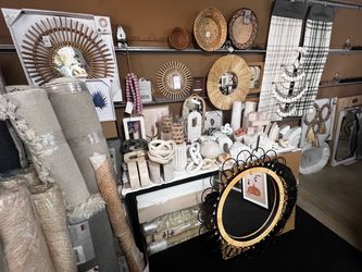 New designer brands Crate and Barrel CB2 H&M Home home decor vases planters candles rugs mirrors wall art furniture etc