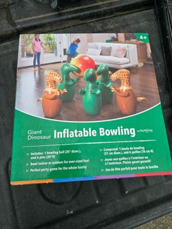 Giant Inflatable Dinosaur Bowling