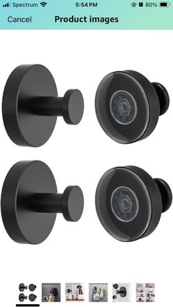 2 Pack Waterproof Shower Suction