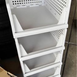 New 5 Stackable Folding Storage Bins $35 Gilbert And Ray Rd. Check All Pics And Offers.