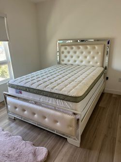 Queen Size Mattress Pillow top new bed frame sold separately