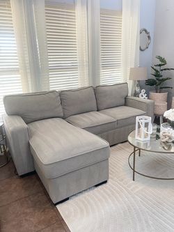 Gray Sectional Sofa with Chaise-Modern Neutral