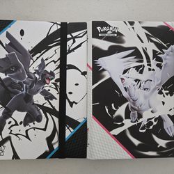 Pokemon Scarlet and Violet Black Bolt and White Flare binder + cards