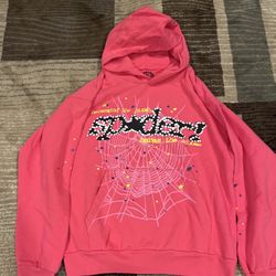 Pink Pink Spider Hoodie Size L