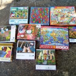 Lot Of 15 Jigsaw Puzzles 21.00