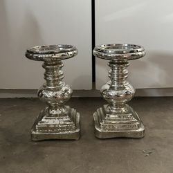 Silver Candle Holders