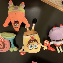 SpongeBob TY Beanie Baby Bundle