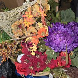 Florals And Basket 