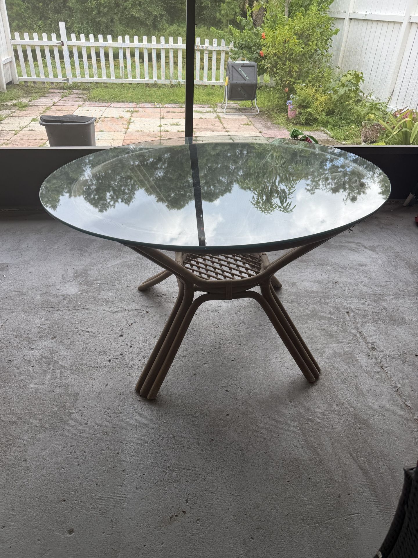 Glass Top Round Table Free