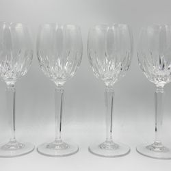 Waterford Wynnewood Crystal Wine Glasses 8.5" - Set of 4