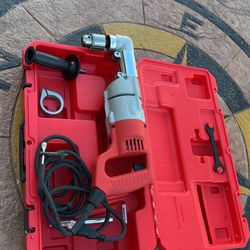 Milwaukee 7 Amp Corded 1/2 in. Corded Right-Angle Drill Kit with Hard Case