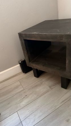 Wood side table