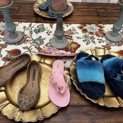 Authentic Designer Mini Melissa & UGG Girls Slip On Shoes And Sandals Size 3