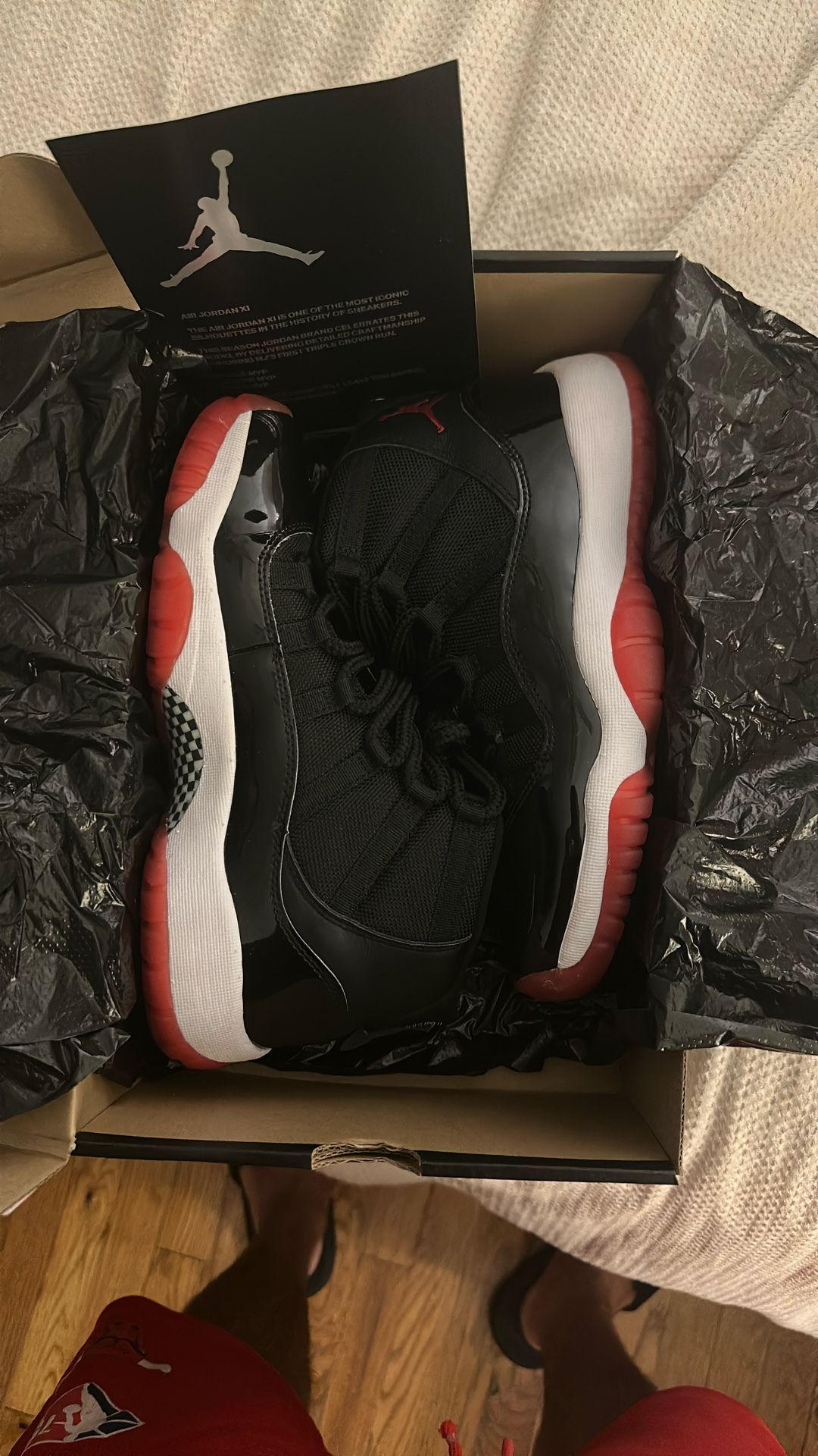 Air Jordan Retro 12 Bred Size 7y
