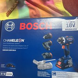 BOSCH CHAMELEON GSR18V-535FCB15 18V Drill/ Driver 5 In 1