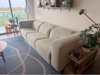 West Elm Leo Motion Reclining Sofa 123”