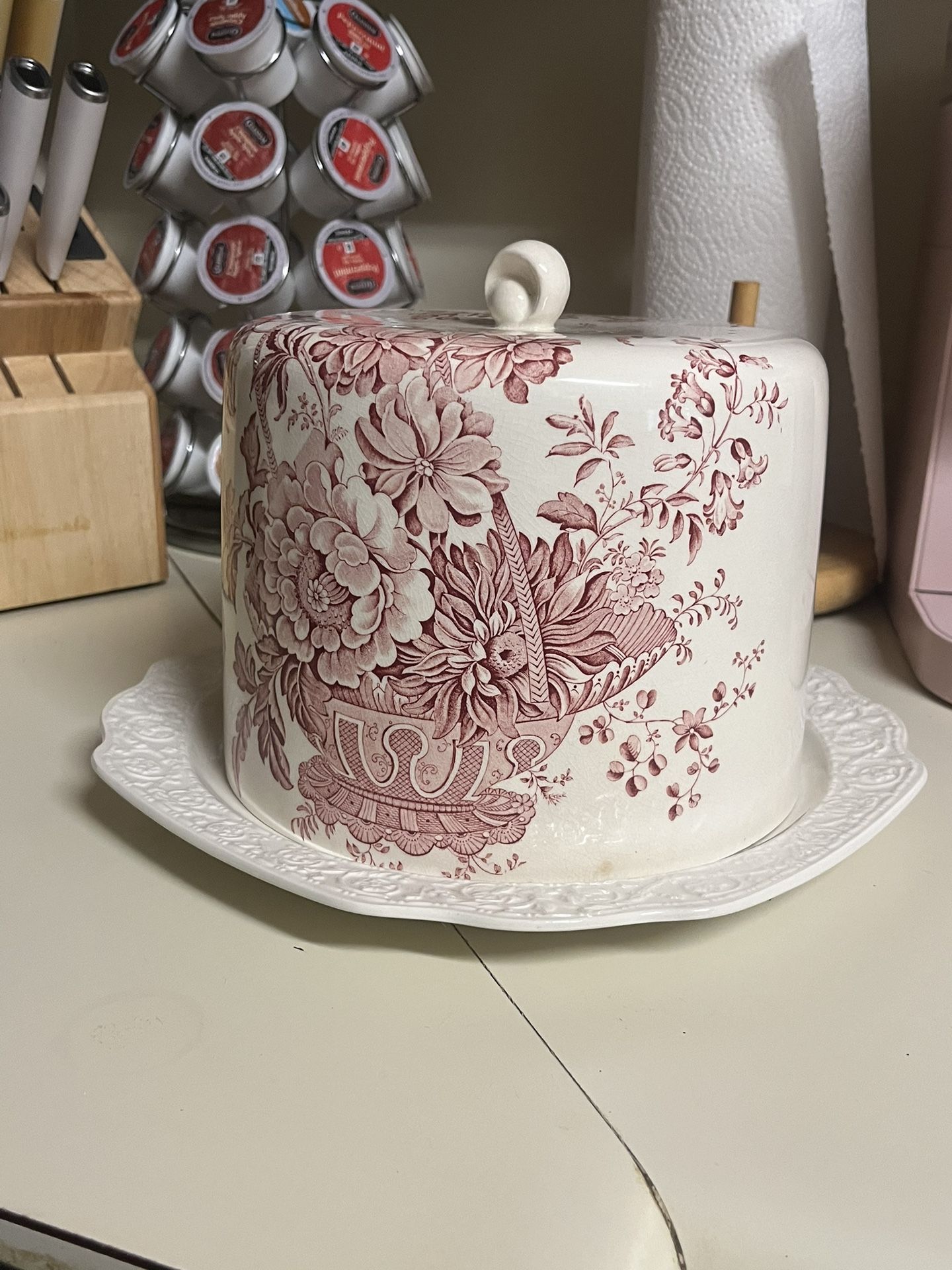 Vintage Crown Devon Fielding Cheese Dome