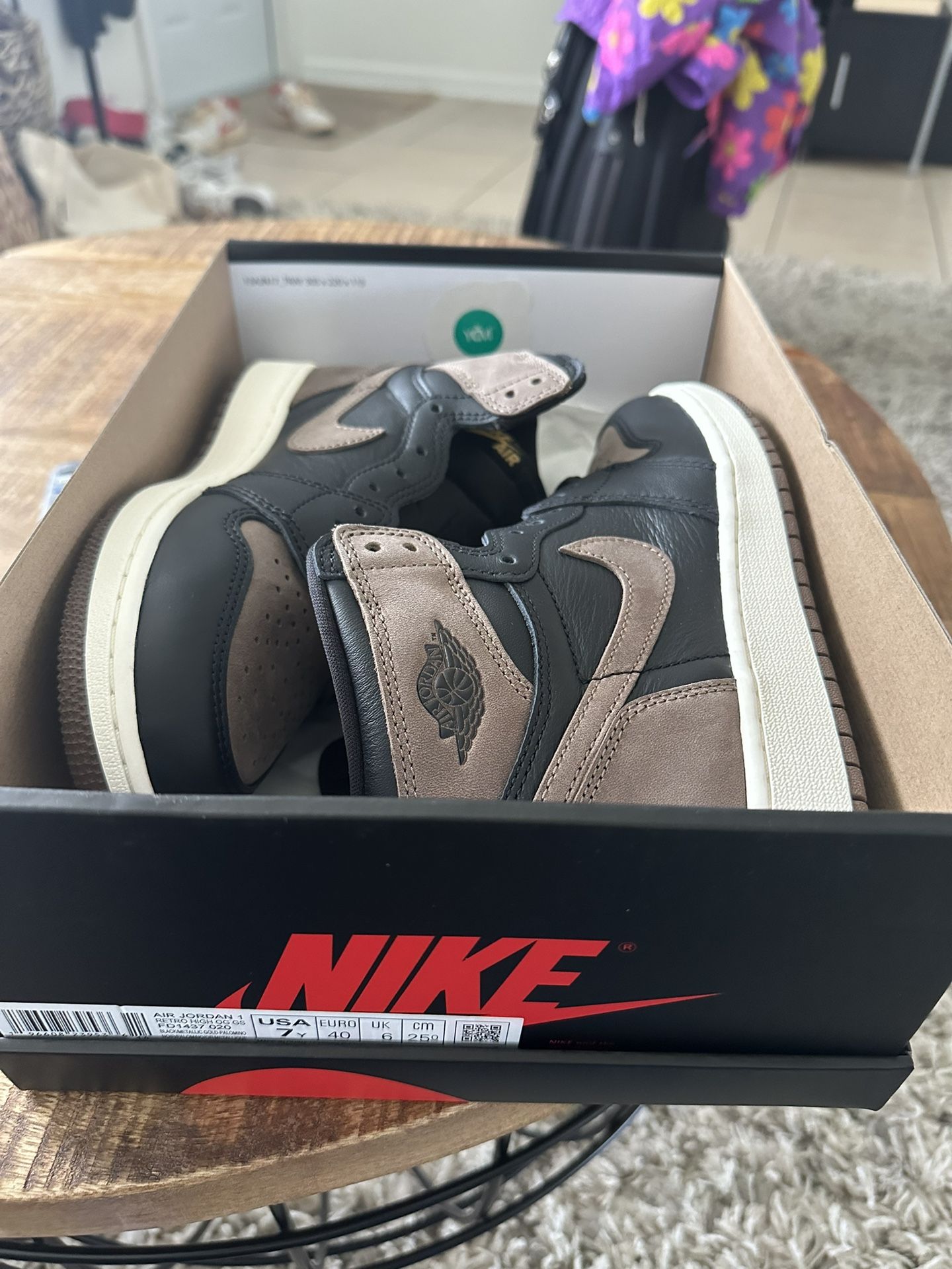 Nike Air Jordan 1 Palomino 7y/W8.5 Supreme Travis Scott