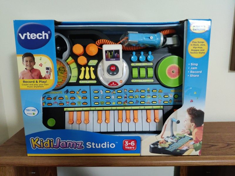 VTech KidiJamz Music Studio Keyboard, Microphone, Portable Player