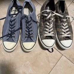 Converse Men Size 10, 2 For $25