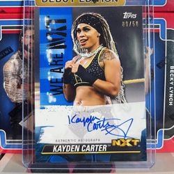 WWE NXT Kayden Carter Auto