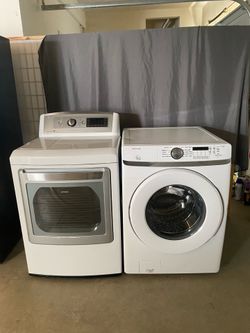 Washer and gas dryer