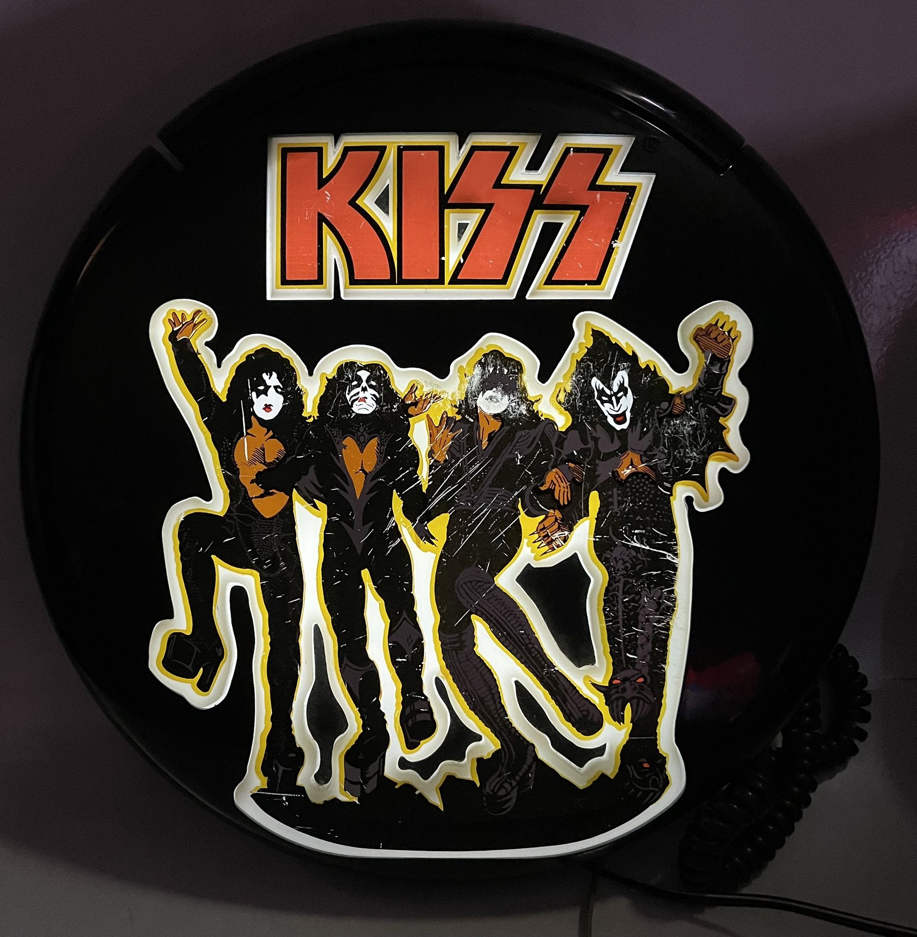 Vintage KISS Light Up NEON TELEPHONE - Phone (1997) Spencer’s RARE Destroyer