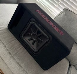 KICKER Sub 45VL7R102 Single 10" L7R Loaded Vented Enclosure