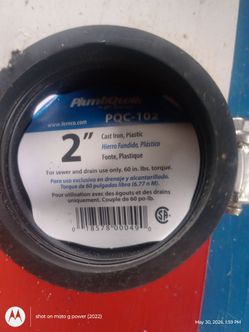 Plumb quick pqc+102 2' in  2 in qwik  cap qc-102