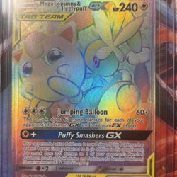 Pokémon Mega Lopunny & Jigglypuff GX 261/236 Secret Rare Holo Card