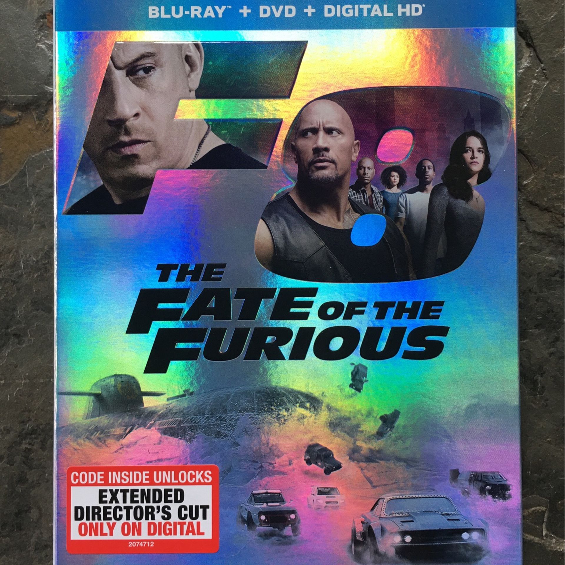 F8 The Fate Of The Furious - Blu Ray + DVD + Digital HD