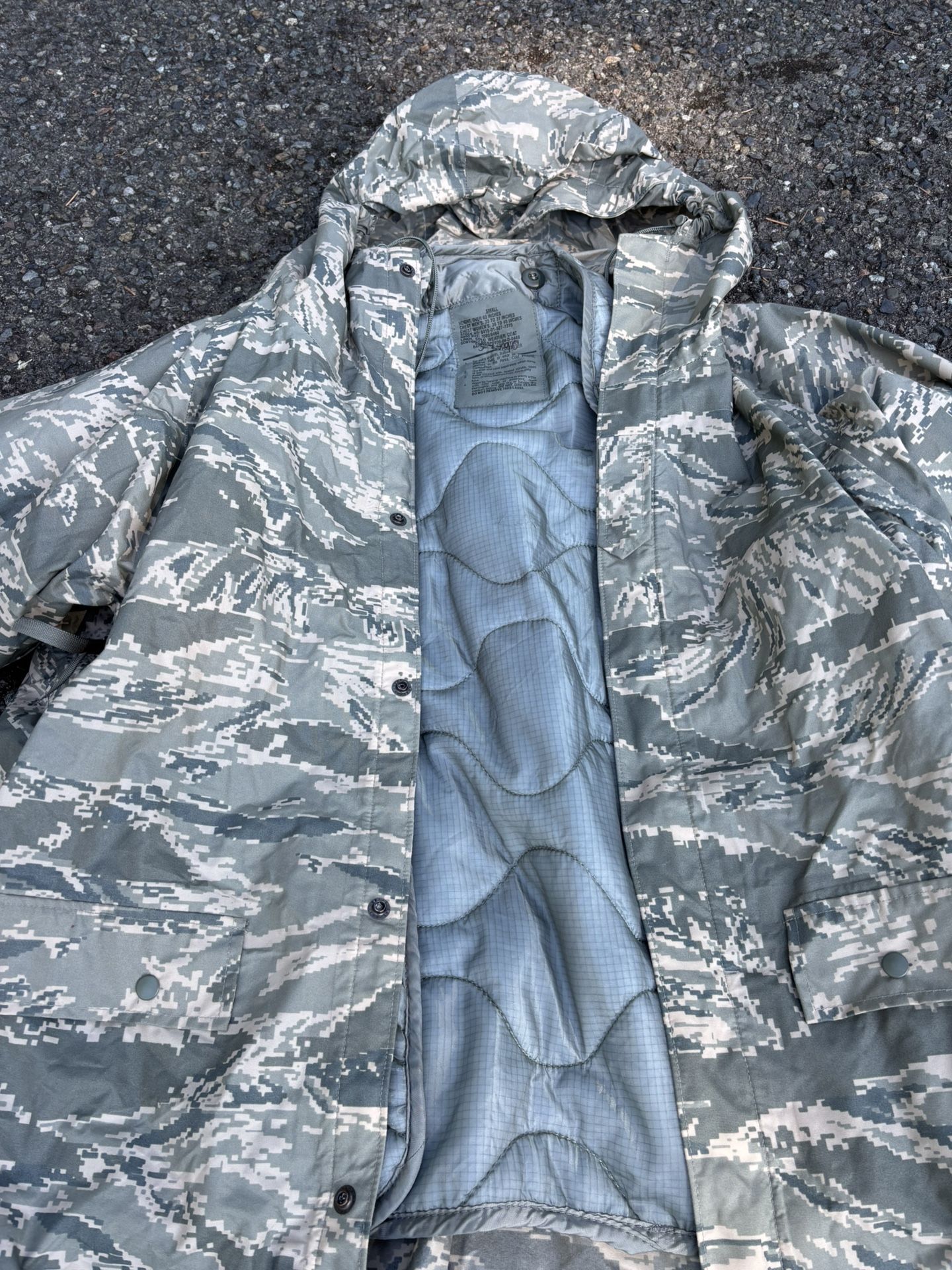 Military Surplus USAF Improved Rain Parka With Liner