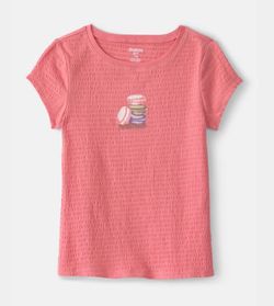 Girl’s Boba Tea Rouched Oshkosh B Gosh Tee Size 12