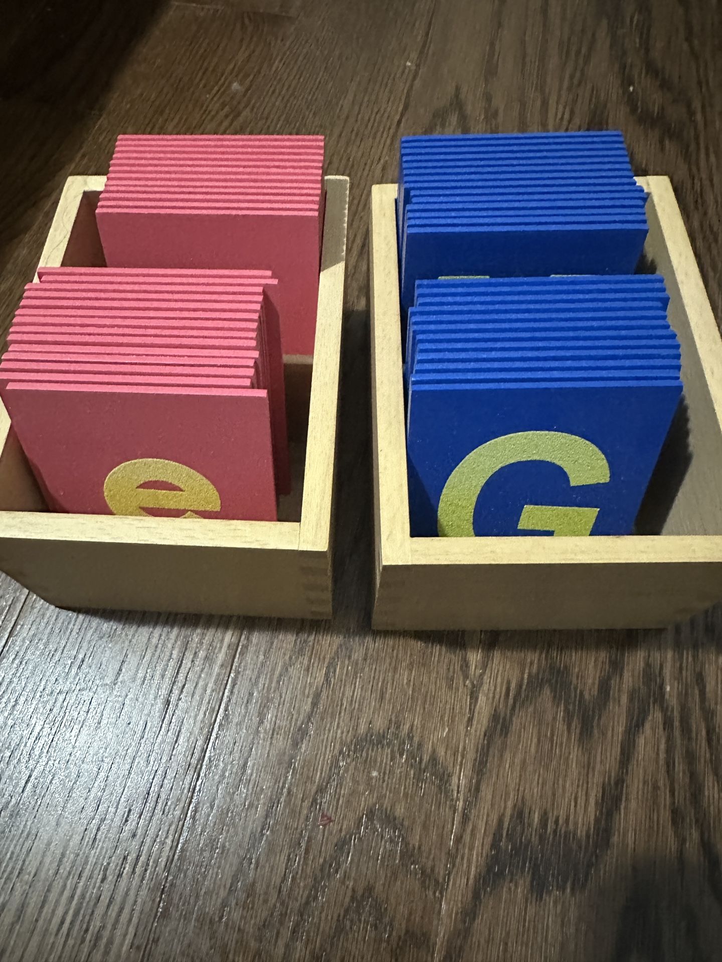 Montessori Sandpaper Letters – Upper & Lowercase Full Set
