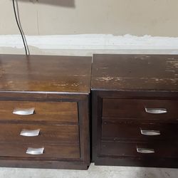 Pickup today only - Hardwood Side Tables