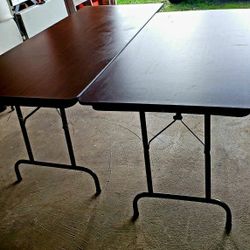 (2) Folding Tables Commercial Grade Heavy Duty (5 & 6 Foot)