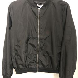 Vintage Vibe Black Bomber Jacket-nwt